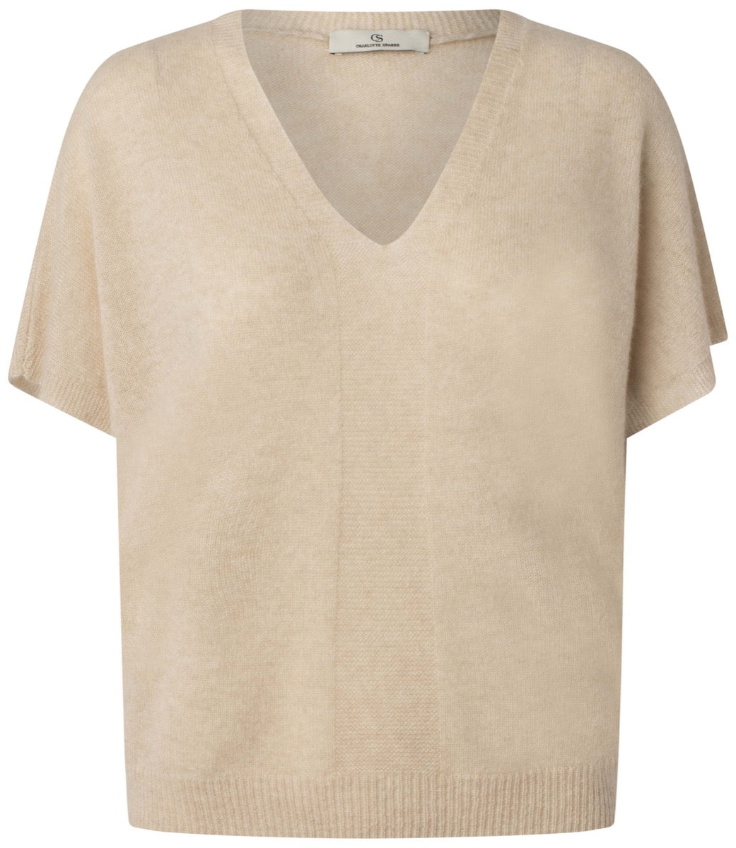 Charlotte Sparre My Cashmere Top Solid Sand
