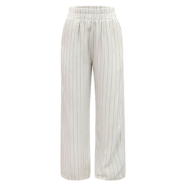Liberte Neo Bukser Nature Pinstripe