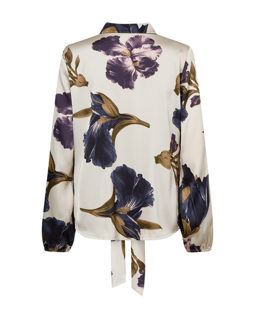 Freequent Zila Bluse Moonbeam w Nightshade Blå