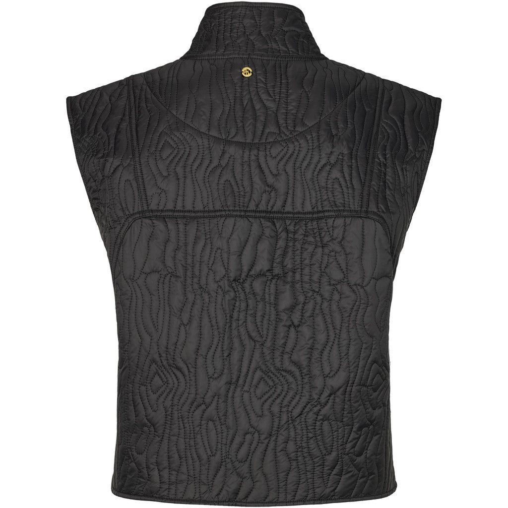 PBO Puffy Timber Vest Sort