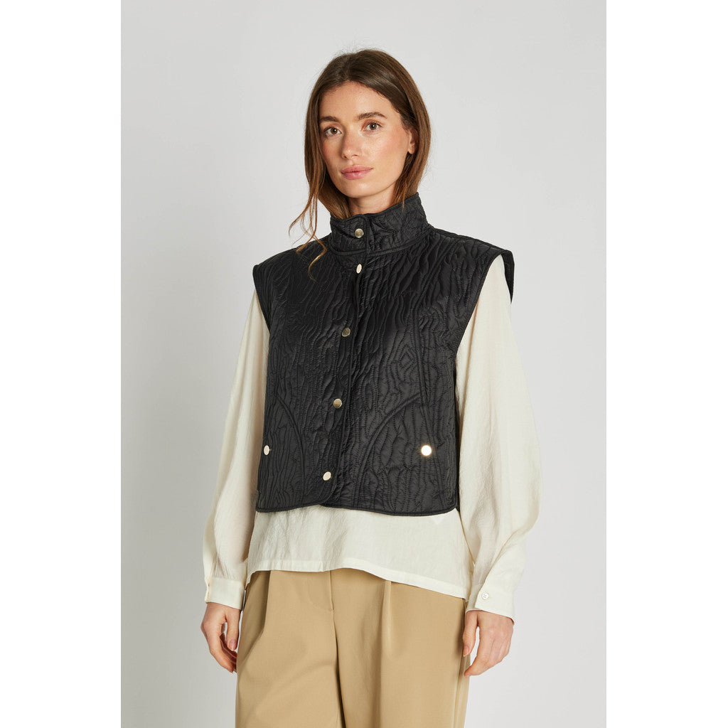 PBO Puffy Timber Vest Sort
