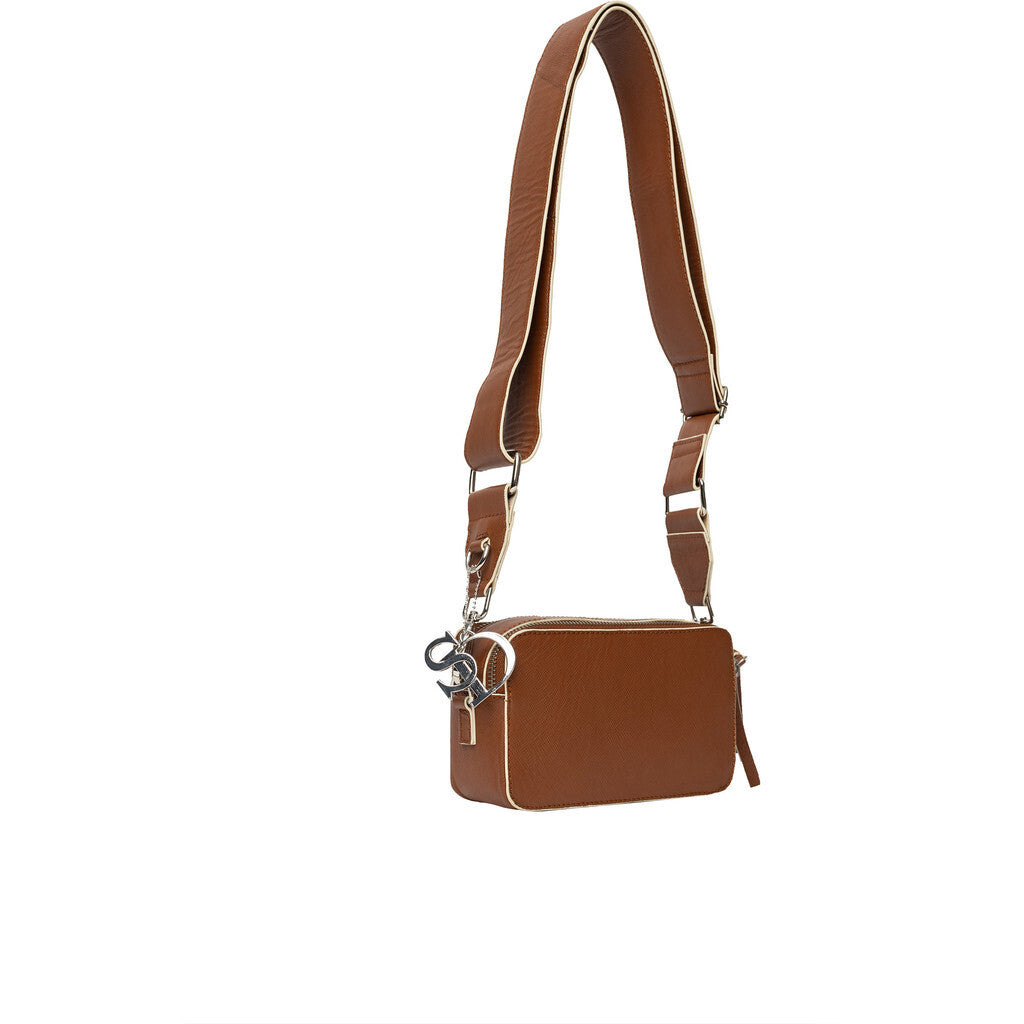 STYLISM 66 Læder Crossover Taske Cognac