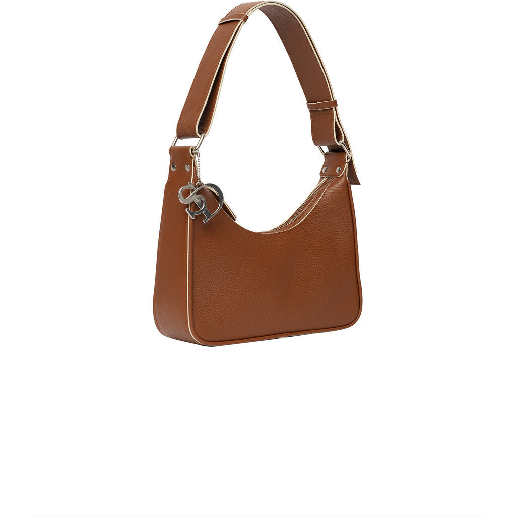STYLISM 68 Læder Skulder Taske Cognac