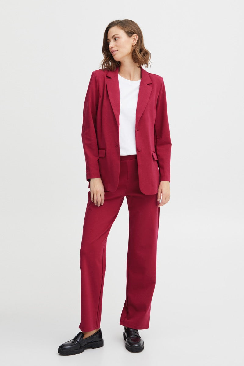 Fransa Anya Blazer 1 Sangria Pink