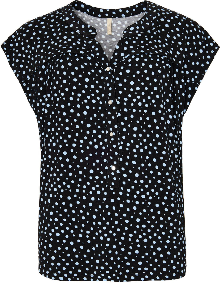 Ofelia Sofi Bluse Navy Blå Prikker