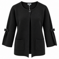 Marinello Karn Cardigan Sløjfe Sort