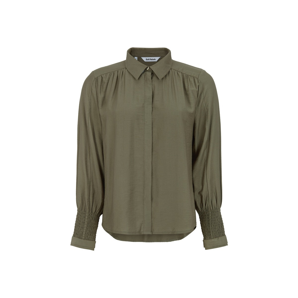 Soft Rebels Tasha Skjorte Burnt Olive Grøn