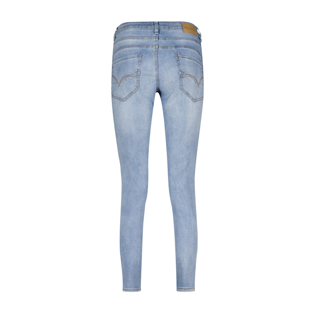 Red Button Sissy Jeans Bleach Embroidery