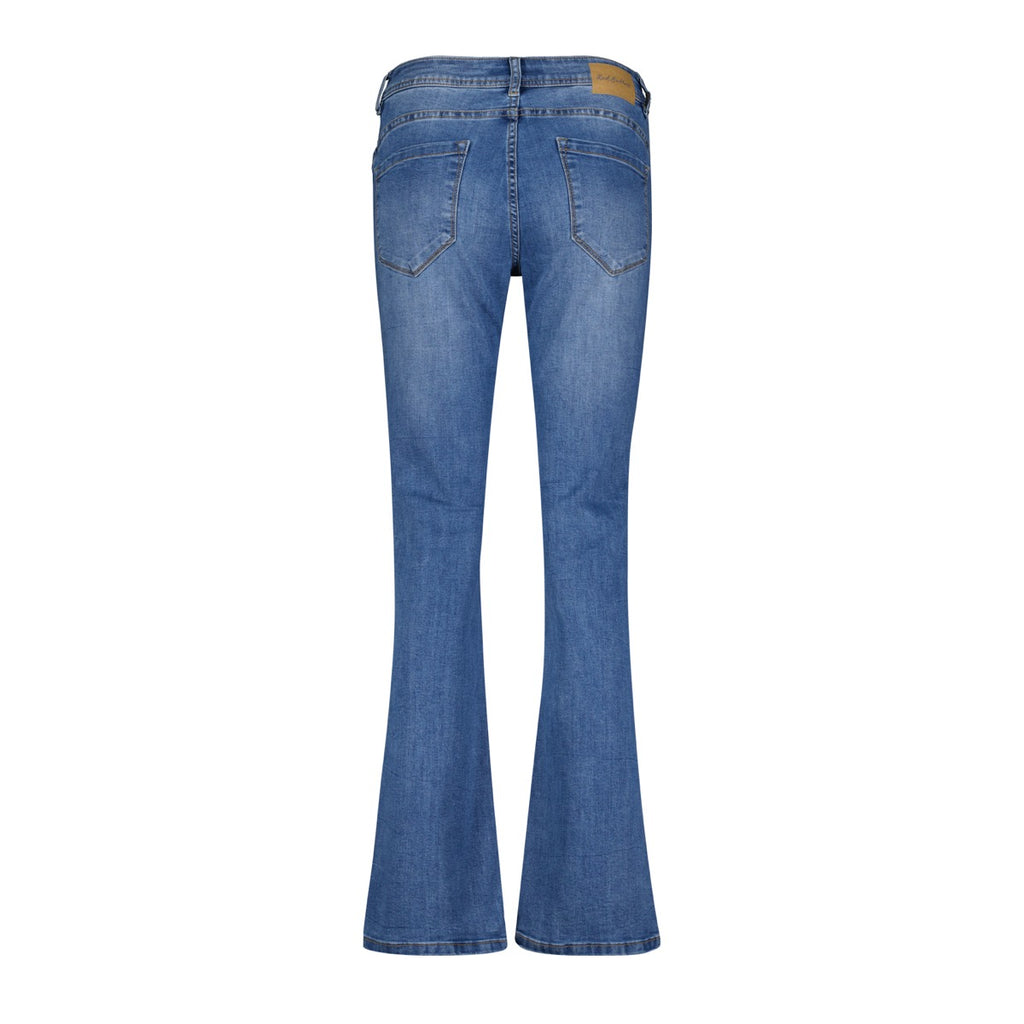 Red Button Babette Jeans Flared Legs L31 Stone Used Blå