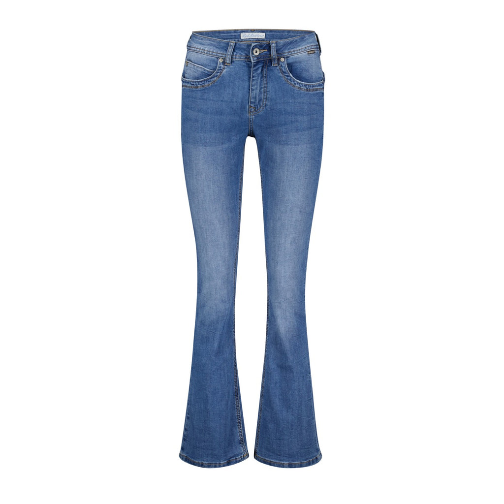 Red Button Babette Jeans Flared Legs L31 Stone Used Blå