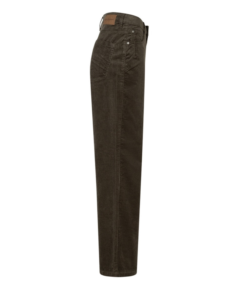 Red Button Claudette Shiny Bukser Cord L32 Khaki Grøn