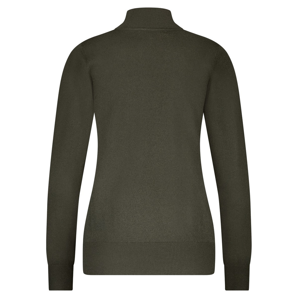 Red Button Turtle Sparkle Rullekrave Strik Khaki Grøn