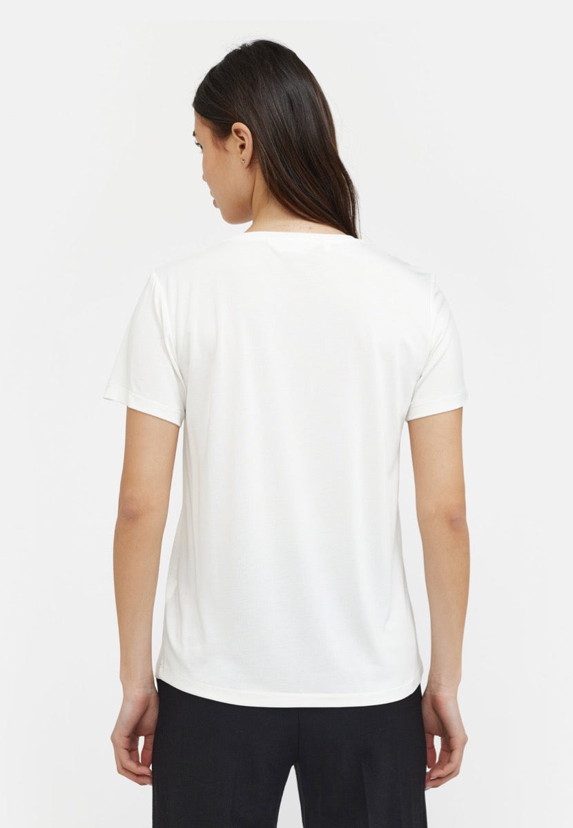 Soft Rebels Hella T-shirt GOTS Sne Hvid