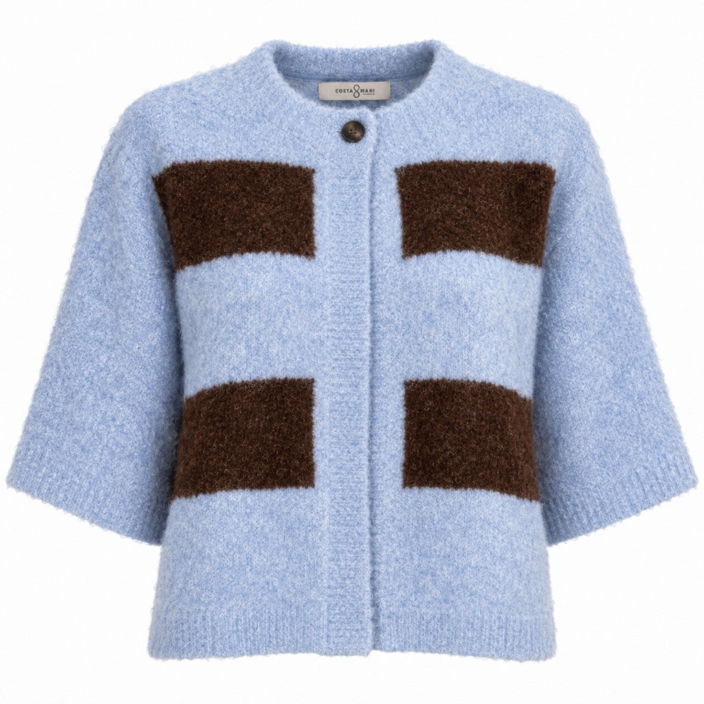 CostaMani Cassie Cardigan Blå Choco Brun
